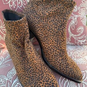 Sole Society Nannah Cheetah Print Ankle Boots, Women’s 8, Preloved